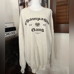 NWT THE LAUNDRY ROOM CHAMPAGNE GANG SWEATSHIRT 🔥🔥🔥